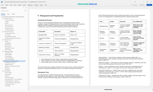 homesmart international franchise business plan 5