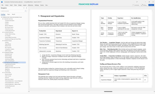 homevestors franchise business plan 5