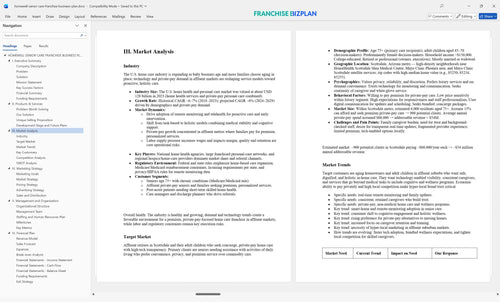 homewell senior care franchise business plan 3