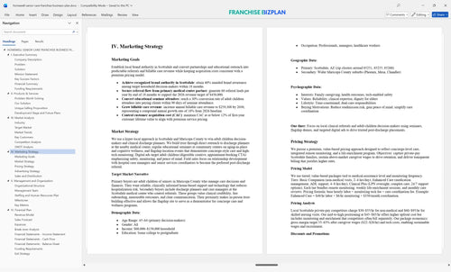 homewell senior care franchise business plan 4