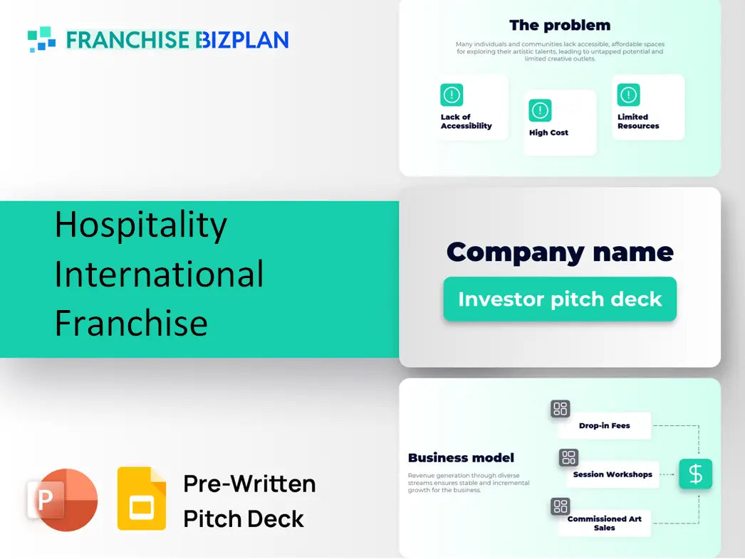 Hospitality International Franchise Investment Pitch Deck 2026