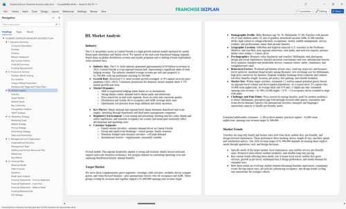 howard johnson franchise business plan 3