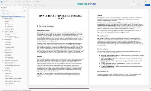 hyatt house franchise business plan 1