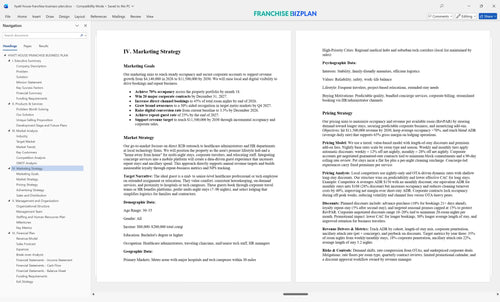 hyatt house franchise business plan 4
