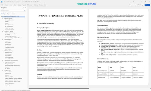i9 sports franchise business plan 1