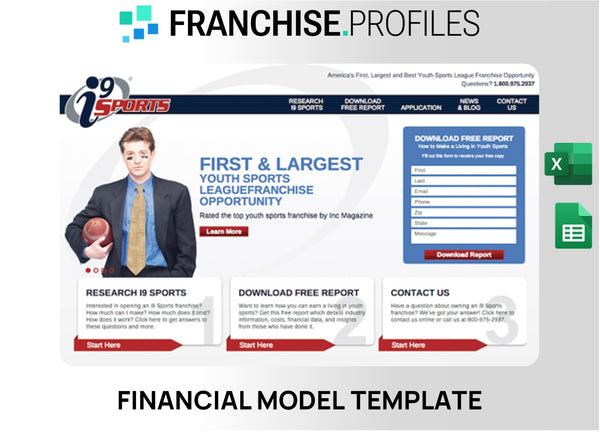 i9 Sports Franchise Financial Model Template
