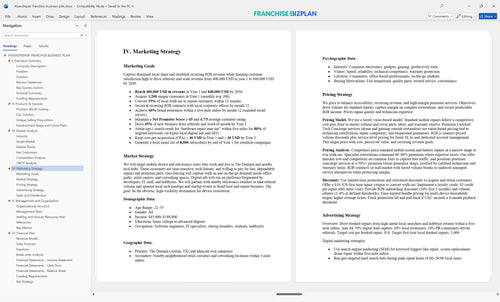 ifixandrepair franchise business plan 4