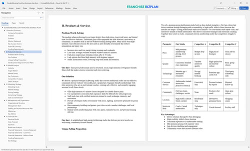 ilovekickboxing franchise business plan 2