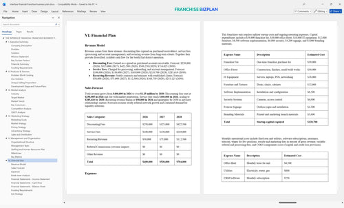 interface financial franchise business plan 6