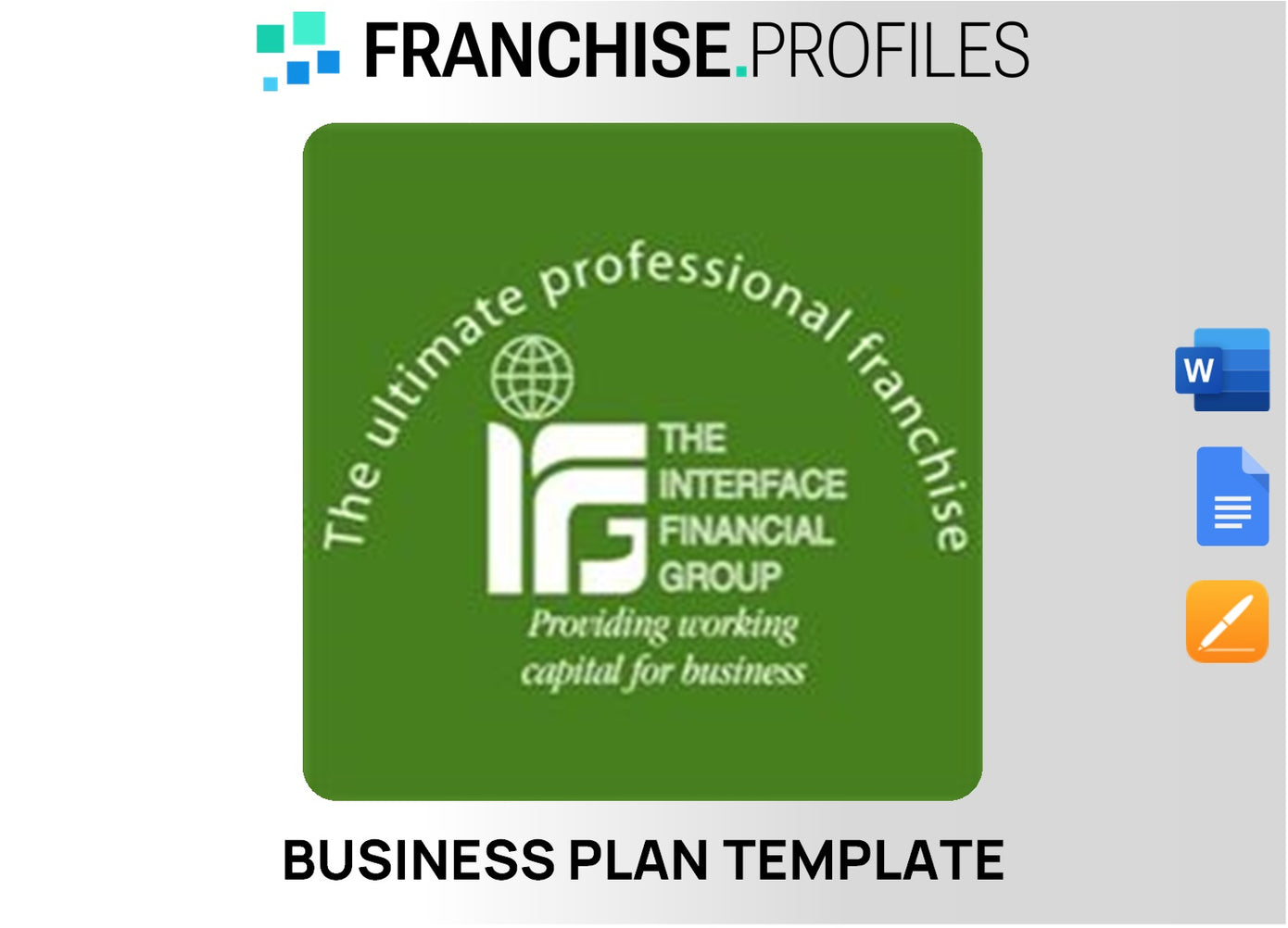 The Interface Financial Franchise Business Plan Template