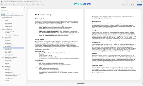 interim healthcare franchise business plan 4