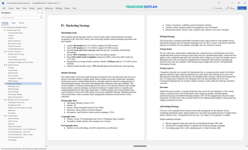 itex franchise business plan 4
