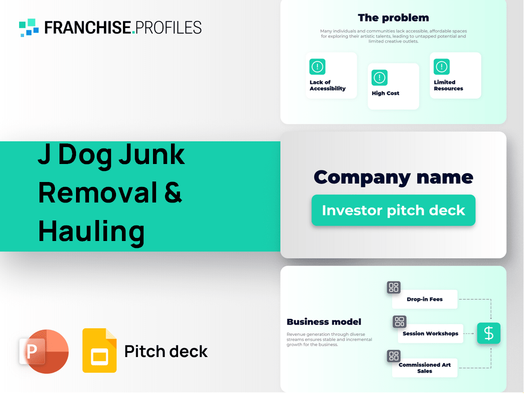 J Dog Junk Removal & Hauling Franchise Pitch Deck Template