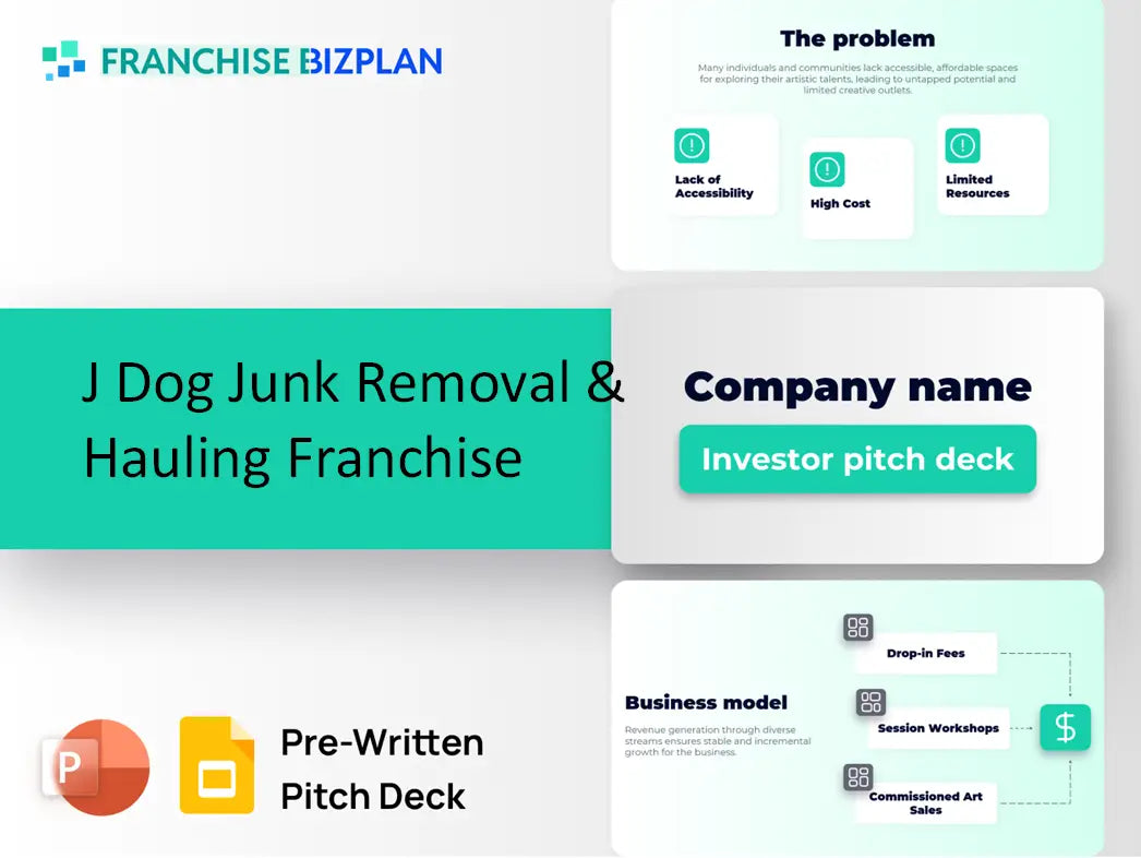 J Dog Junk Removal & Hauling Franchise Investment Pitch Deck 2026