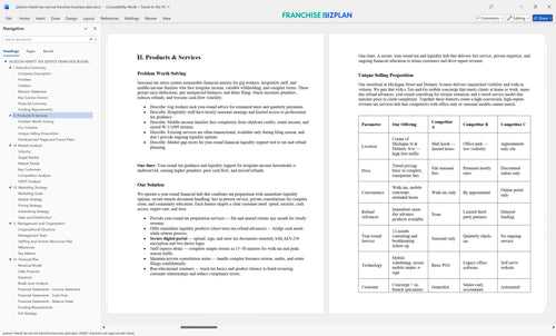 jackson hewitt tax service franchise business plan 2