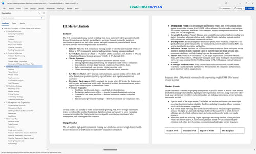 jan pro cleaning systems franchise business plan 3