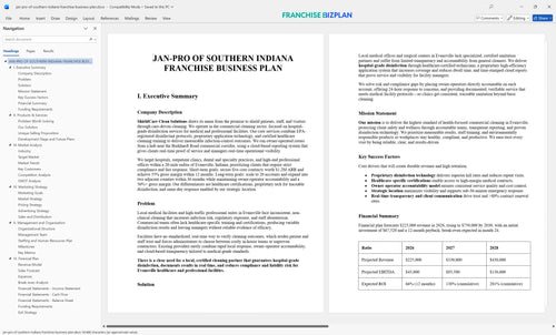 jan pro of southern indiana franchise business plan 1