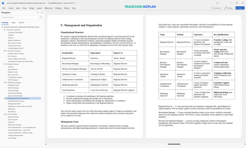 jan pro regional developer franchise business plan 5