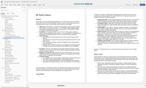 jani king franchise business plan 3