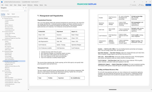 jet black franchise business plan 5