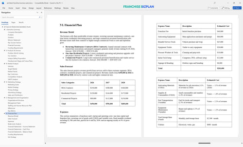 jet black franchise business plan 6