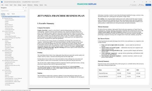 jets pizza franchise business plan 1