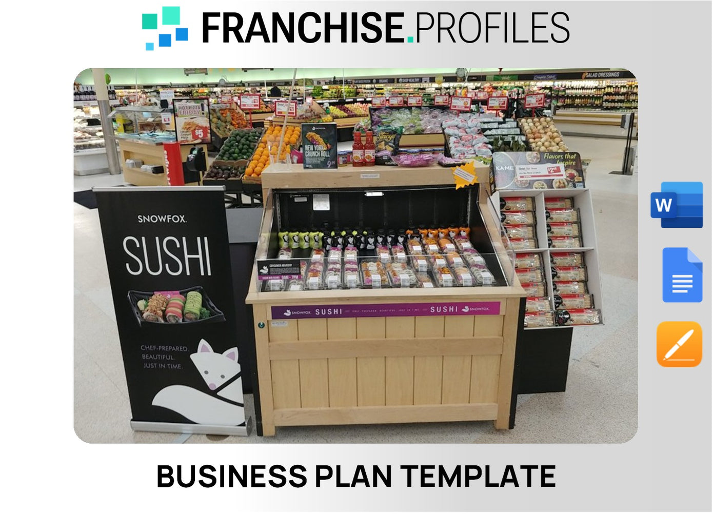 JFE Sushi Box Snow Fox Franchise Business Plan Template