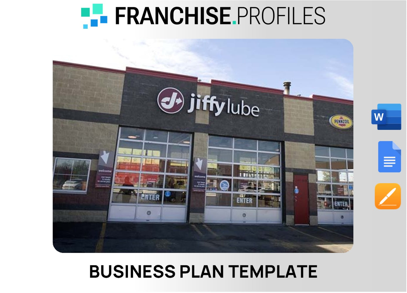 Jiffy Lube Franchise Business Plan Template