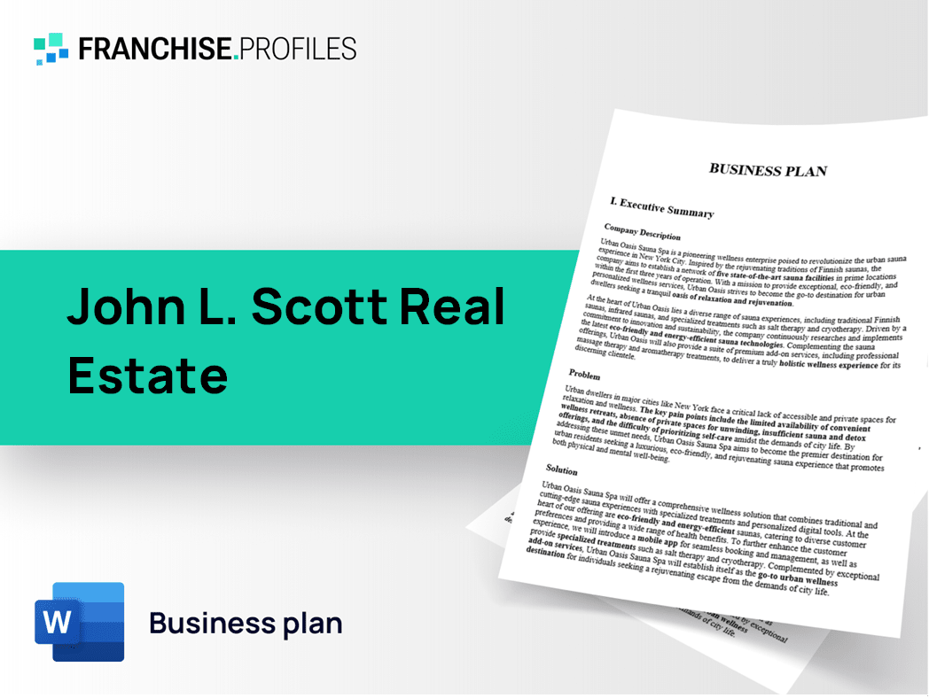 John L. Scott Real Estate Franchise Business Plan Template