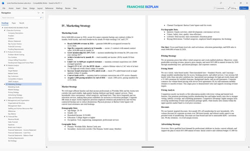 jovie franchise business plan 4
