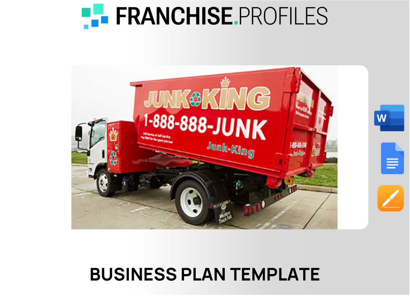 Junk King Franchise Business Plan Template
