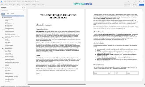 junkluggers franchise business plan 1