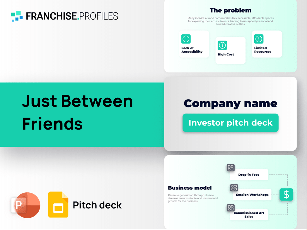 Just Between Friends Franchise Pitch Deck Template