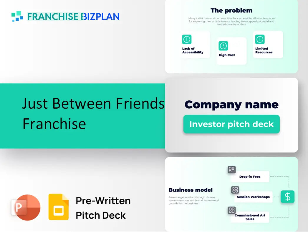 Just Between Friends Franchise Investment Pitch Deck 2026