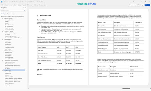 kangaroo express franchise business plan 6