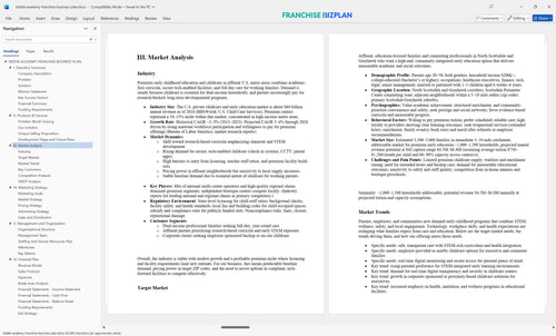 kiddie academy franchise business plan 3