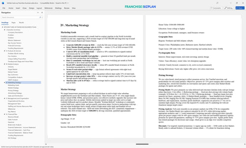 kitchen tune up franchise business plan 4