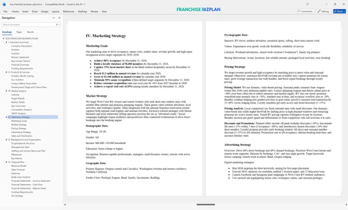 koa franchise business plan 4