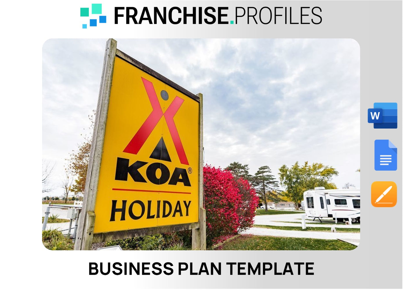 KOA Franchise Business Plan Template