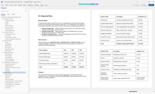 koko fitclub franchise business plan 6