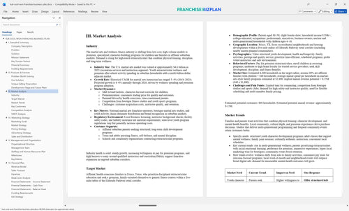 kuk sool won franchise business plan 3