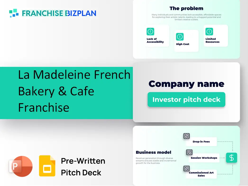 La Madeleine French Bakery & Cafe Franchise Investment Pitch Deck 2026