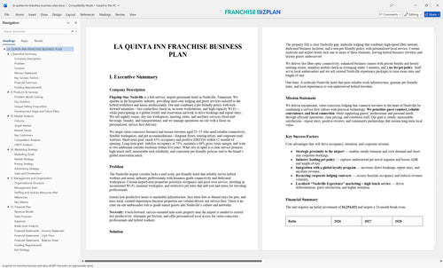 la quinta inn franchise business plan 1
