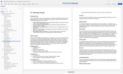 lapels franchise business plan 4