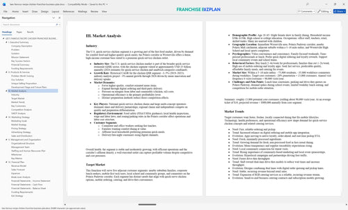lees famous recipe chicken franchise business plan 3