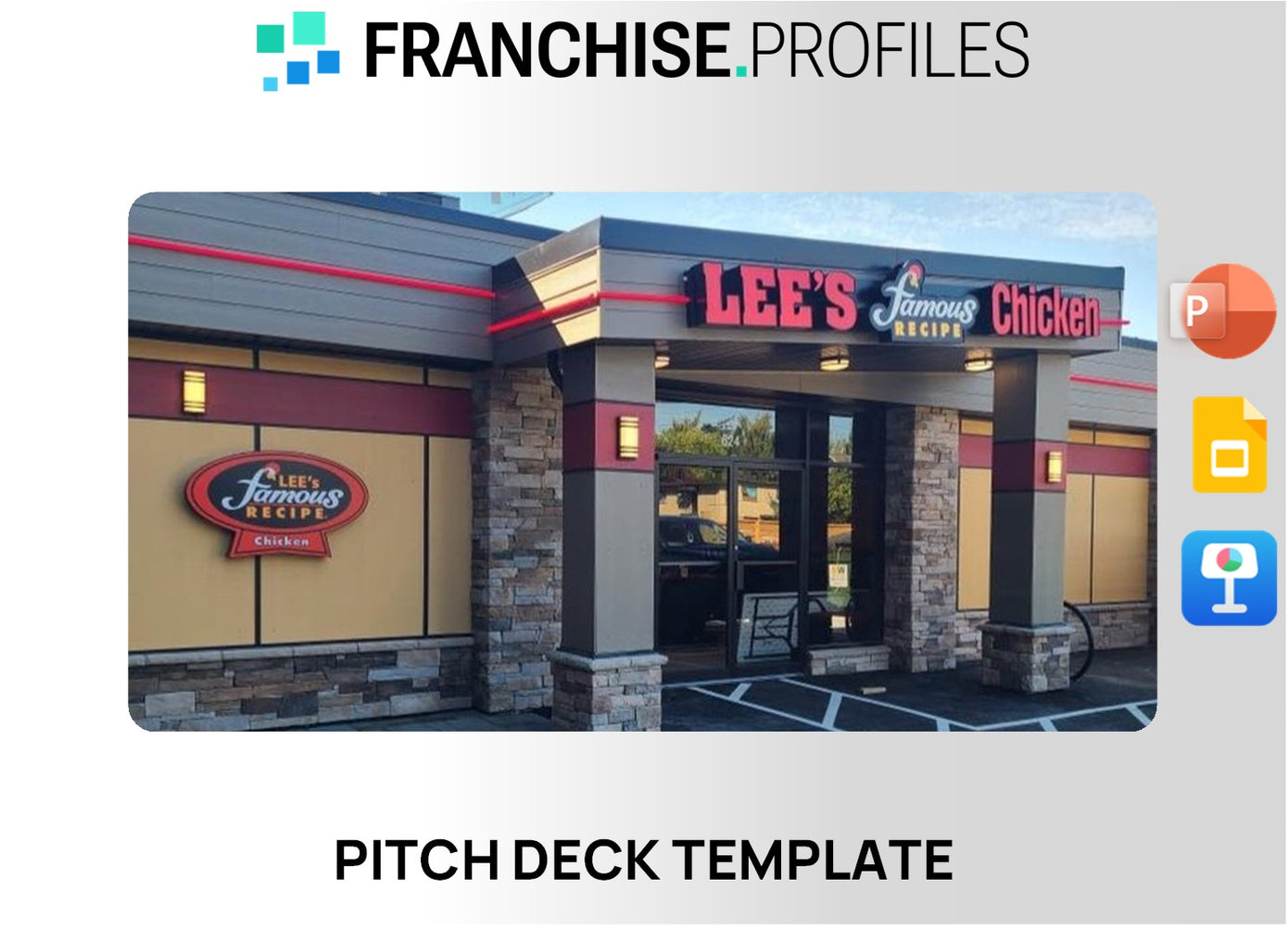 Lee's Famous Recipe Chicken Franchise Pitch Deck Template