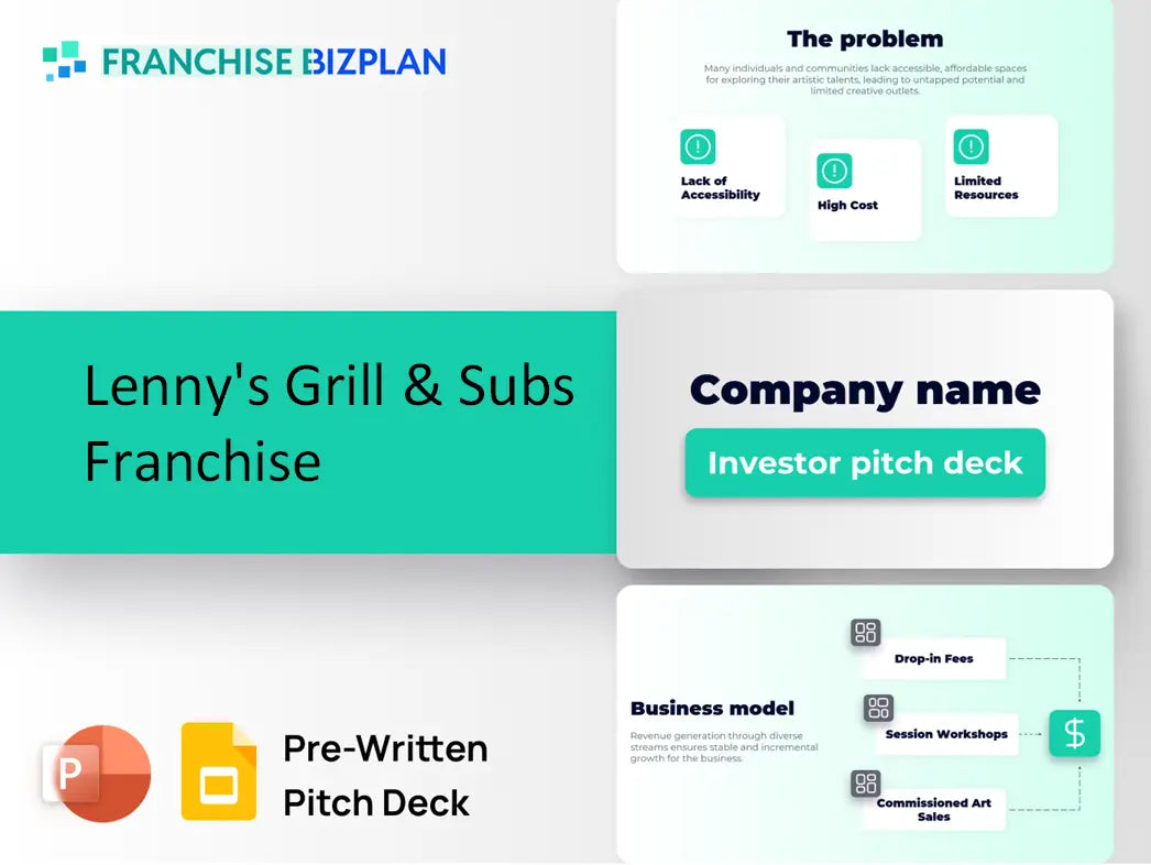 Lenny's Grill & Subs Franchise Investment Pitch Deck 2026