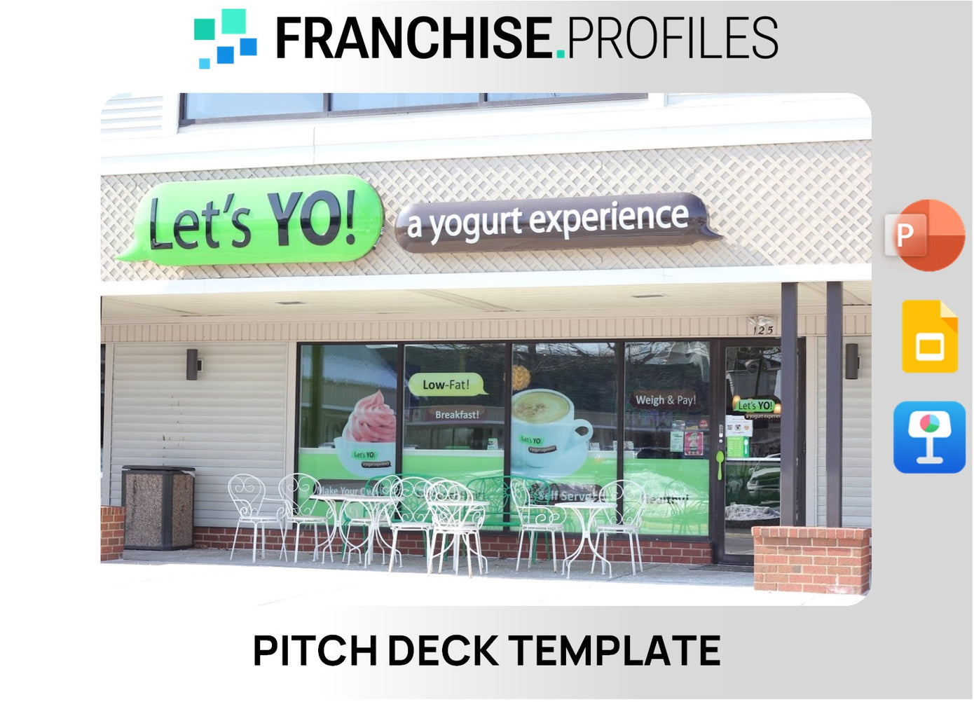 Let's YO! Franchise Pitch Deck Template