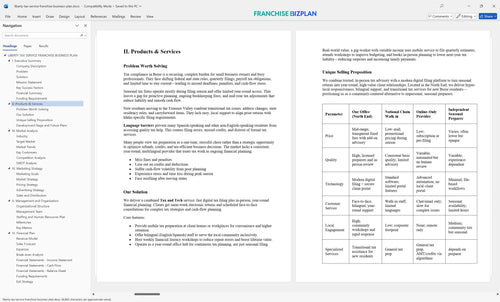 liberty tax service franchise business plan 2