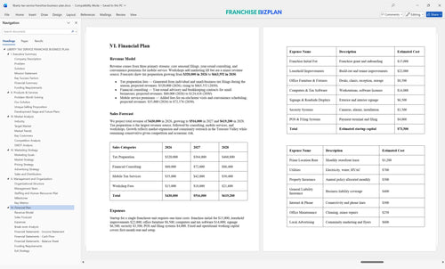 liberty tax service franchise business plan 6